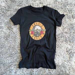 Black guns-n-roses band tee